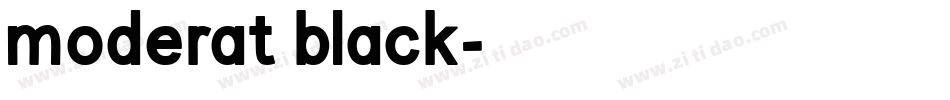 moderat black字体转换
